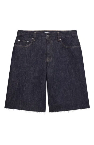 Helmut Lang Jean Short In Rinsed Indigo