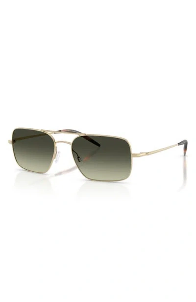 Oliver Peoples 55mm Victory Ii Rectangular Sunglasses In Pattern