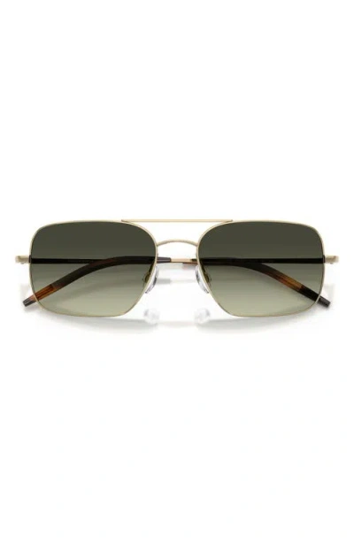Oliver Peoples 55mm Victory Ii Rectangular Sunglasses In Pattern