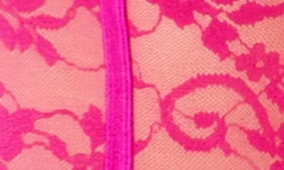 Mapalé Mapale Lace Underwire Basque & Thong Set In Pink
