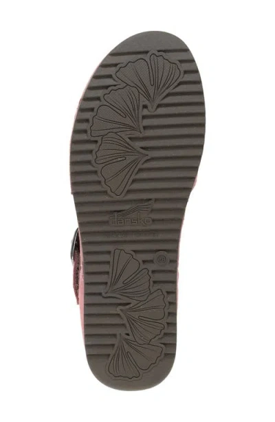 Dansko Mae Ankle Strap Platform Clog In Pink