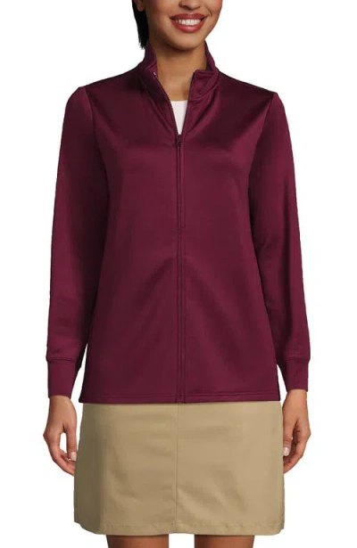 Lands' End Active Performance Full Zip Jacket In Brown
