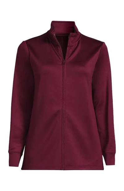 Lands' End Active Performance Full Zip Jacket In Brown