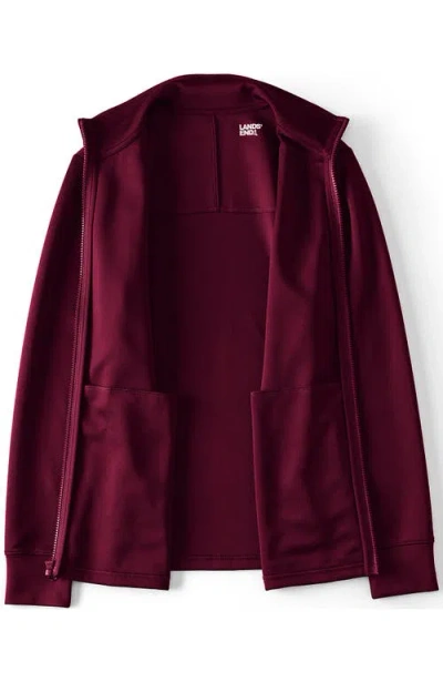 Lands' End Active Performance Full Zip Jacket In Brown