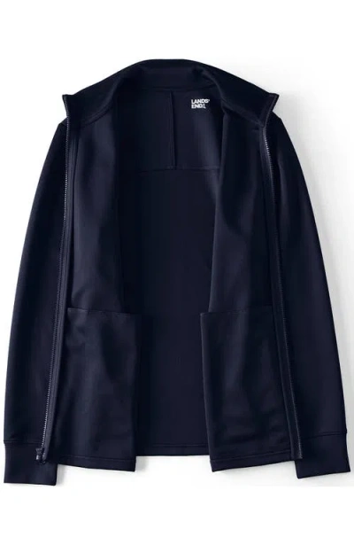 Lands' End Active Performance Full Zip Jacket In Blue