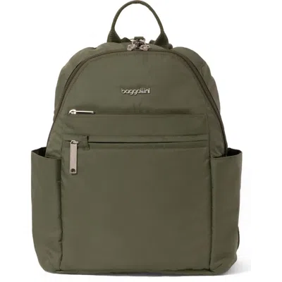 Baggallini Securtex Anti-theft Vacation Backpack In Green