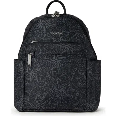 Baggallini Securtex Anti-theft Vacation Backpack In Black