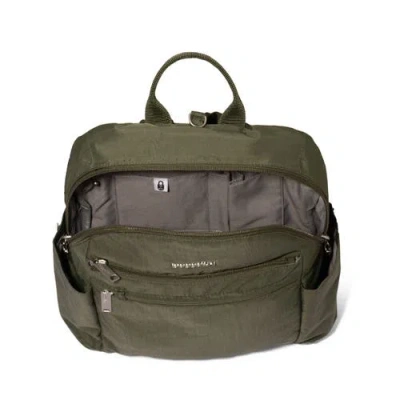 Baggallini Securtex Anti-theft Vacation Backpack In Green