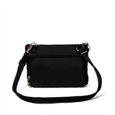 Baggallini Baggillini Securtex Anti-theft Large Crossbody Bag In Black