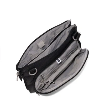 Baggallini Baggillini Securtex Anti-theft Large Crossbody Bag In Black