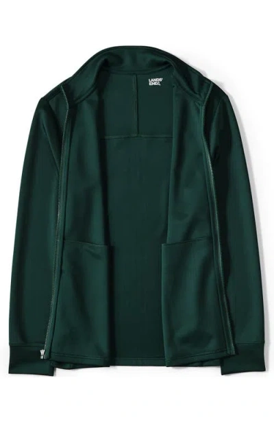 Lands' End Active Performance Full Zip Jacket In Green