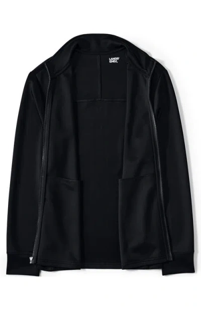 Lands' End Active Performance Full Zip Jacket In Black