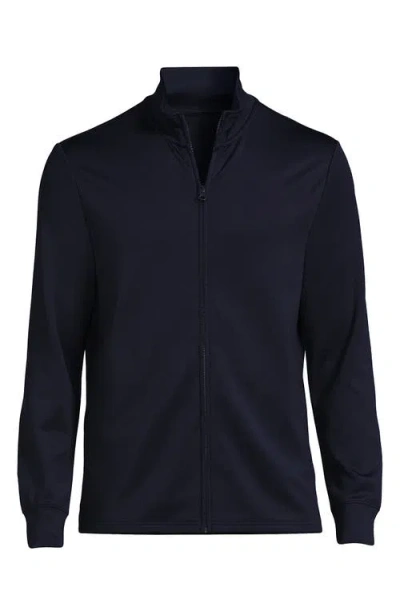 Lands' End Active Performance Full Zip Jacket In Blue