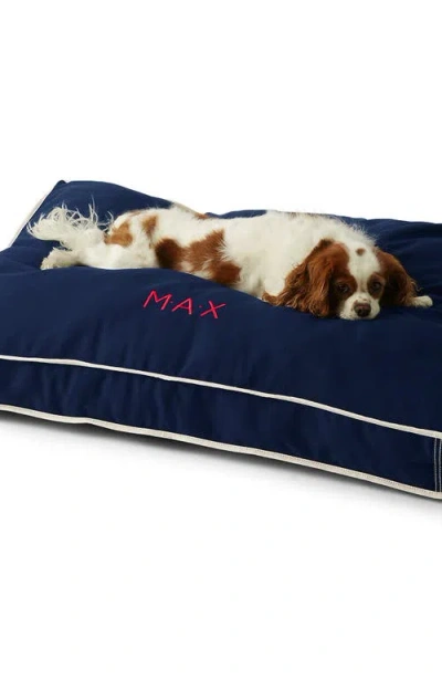 Lands' End Rectangular Canvas Dog Bed Cover In Blue