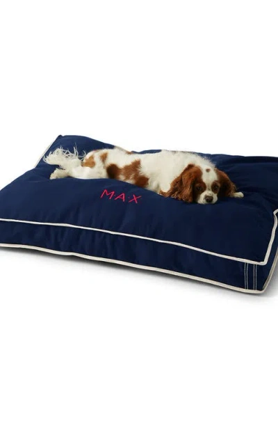 Lands' End Rectangular Canvas Dog Bed Cover In Blue