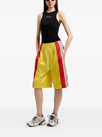 Palm Angels Classic Logo Fitted Tank Top In Black
