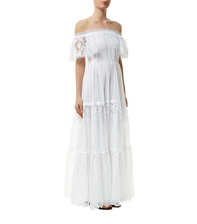 Shop Valentino Off-the-shoulder Lace Dress