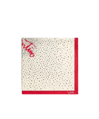 Valentino Scarf Bandeau Little Stars Starry In Silk In Neutral