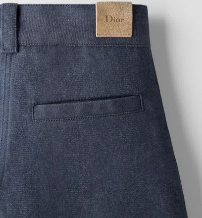 Dior Belt Loop Jeans In Blue