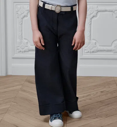 Dior Belt Loop Jeans In Blue