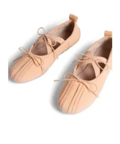 Simone Rocha Elasticated-strap Ballet Flats In Orange