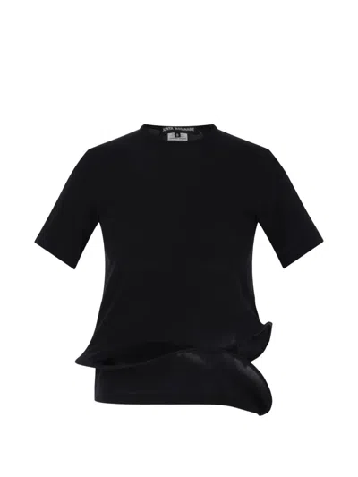 Junya Watanabe Sculptural Background T-shirt In Black