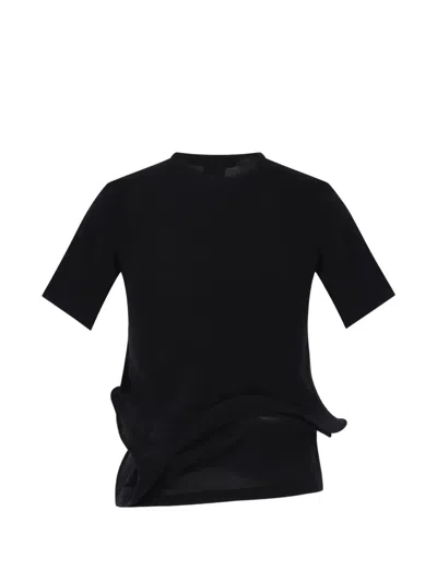 Junya Watanabe Sculptural Background T-shirt In Black