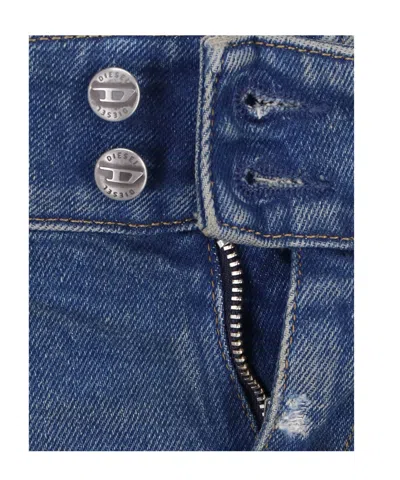 Diesel Jeans With Belt Loops In Black