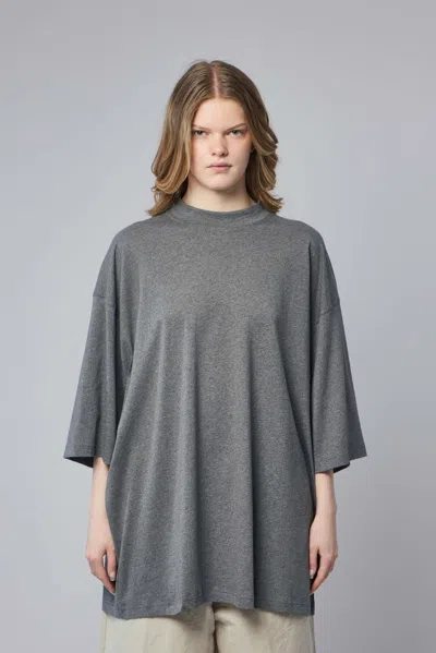 Sofie D'hoore Oversized T-shirt S/sl C/neck In Gray