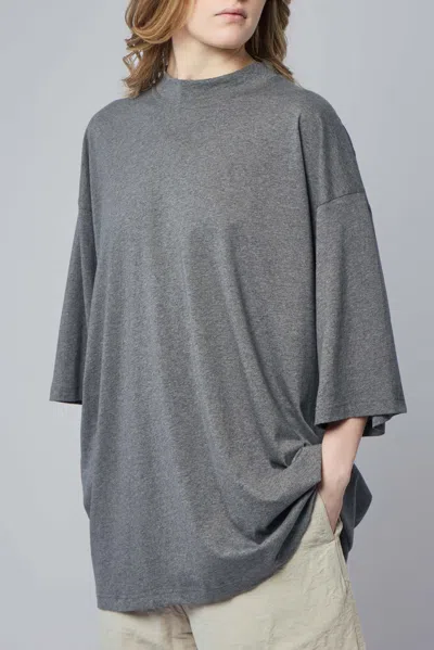 Sofie D'hoore Oversized T-shirt S/sl C/neck In Gray