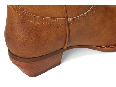 Frye And Co Irlene Short Deco Stitch Cowboy In Brown
