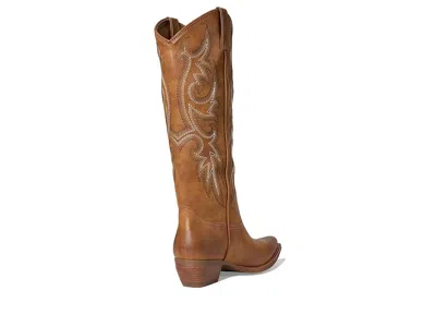 Frye And Co Irlene Short Deco Stitch Cowboy In Brown