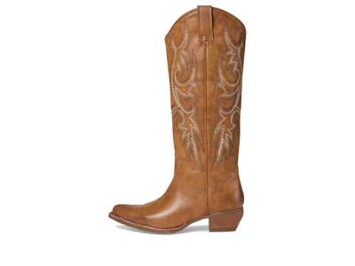 Frye And Co Irlene Short Deco Stitch Cowboy In Brown