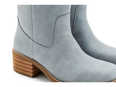 Frye And Co Miranda 14 Wide Calf In Blue