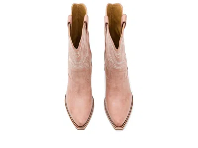 Frye And Co Irlene Short Deco Stitch Cowboy In Pink