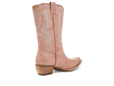 Frye And Co Irlene Short Deco Stitch Cowboy In Pink