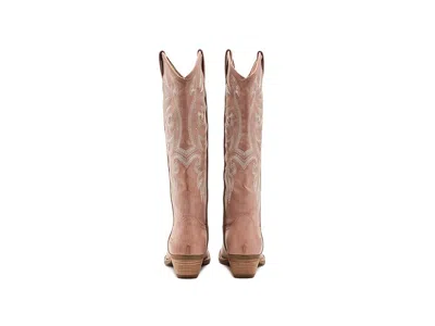Frye And Co Irlene Short Deco Stitch Cowboy In Pink