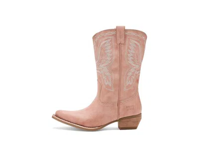 Frye And Co Irlene Short Deco Stitch Cowboy In Pink