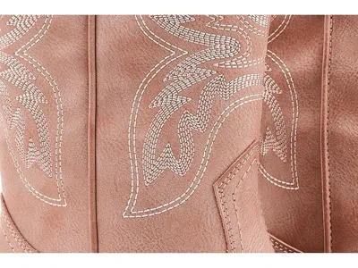 Frye And Co Irlene Short Deco Stitch Cowboy In Pink