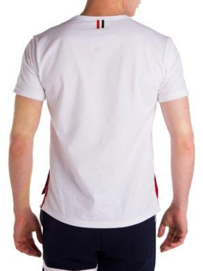 Shop Thom Browne Cotton Pocket Tee In White