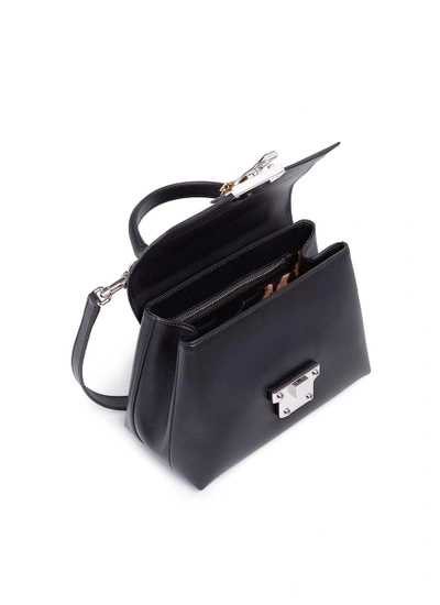 Shop Dolce & Gabbana 'lucia' Leather Shoulder Bag