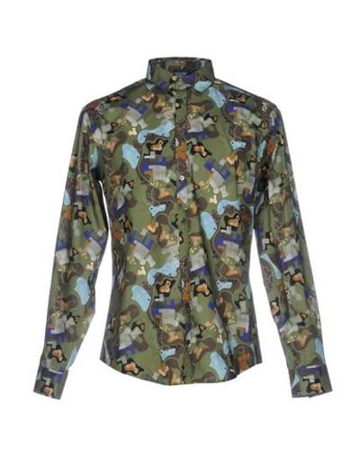 Msgm Shirts In Military Green