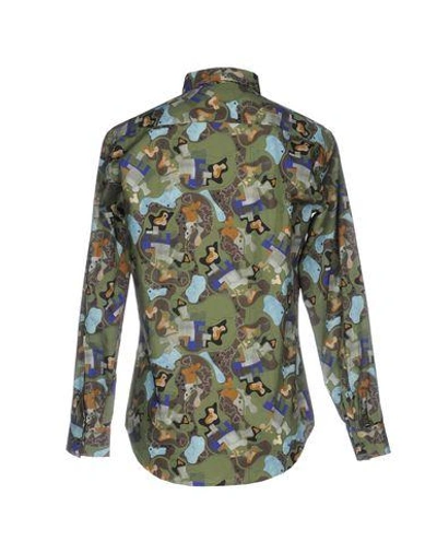 Shop Msgm Shirts In Military Green