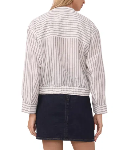 Vince Camuto Snap Front Bomber Jacket In Multi