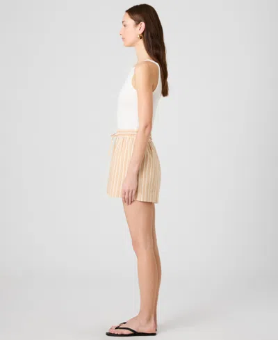 French Connection Women's Stripe Pull-on Shorts In Neutral