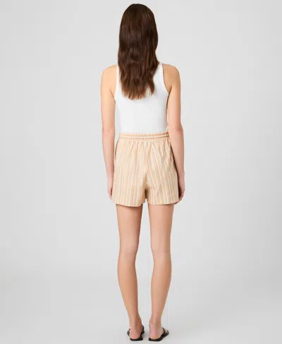 French Connection Women's Stripe Pull-on Shorts In Neutral