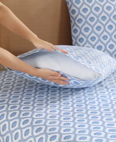 Caribbean Joe Coastal Pattern 4-pc. Sheet Set, Full In Blue