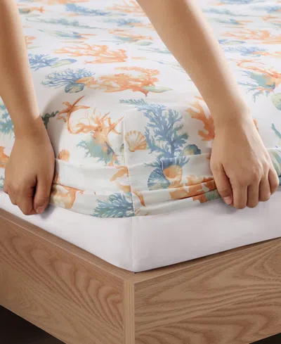 Caribbean Joe Coastal Pattern 4-pc. Sheet Set, Queen In Multi