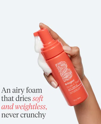 Briogeo Style + Treat Yuzu + Plum Oil Hair Styling Texture Foam In Transparent