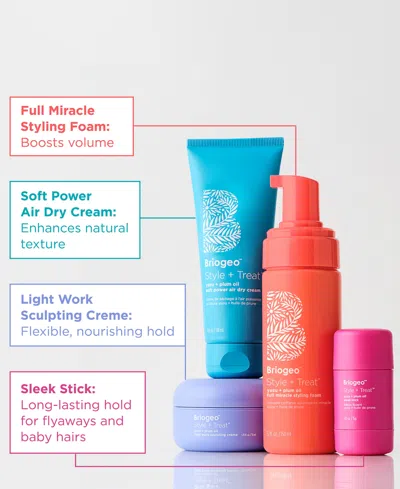 Briogeo Style + Treat Yuzu + Plum Oil Hair Styling Texture Foam In Transparent